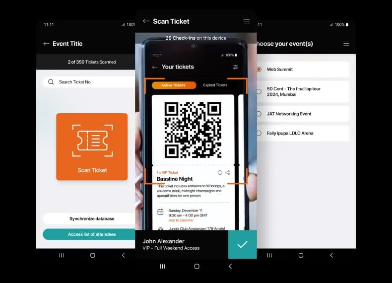 Effortlessly scan and manage attendees